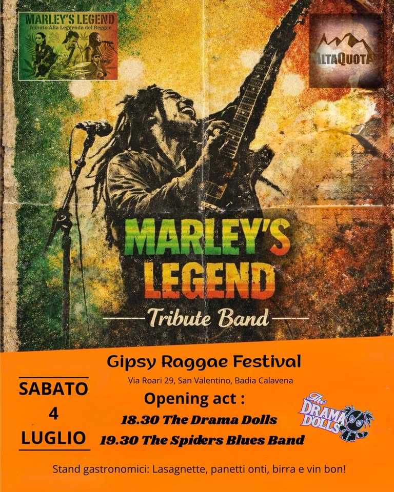 Evento Gipsy Raggae Festival Locandina Gipsy Raggae Festival - sabato 4 luglio ore 18:00 - 20:00