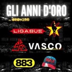 Gli Anni d’oro dei 90 Vasco Liga 883 Festa della birra di Laigueglia Potrebbe essere un'immagine raffigurante testo