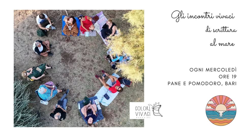 Evento Gli incontri di scrittura creativa Locandina Gli incontri di scrittura creativa - martedì 28 luglio ore 18:55 - 20:50