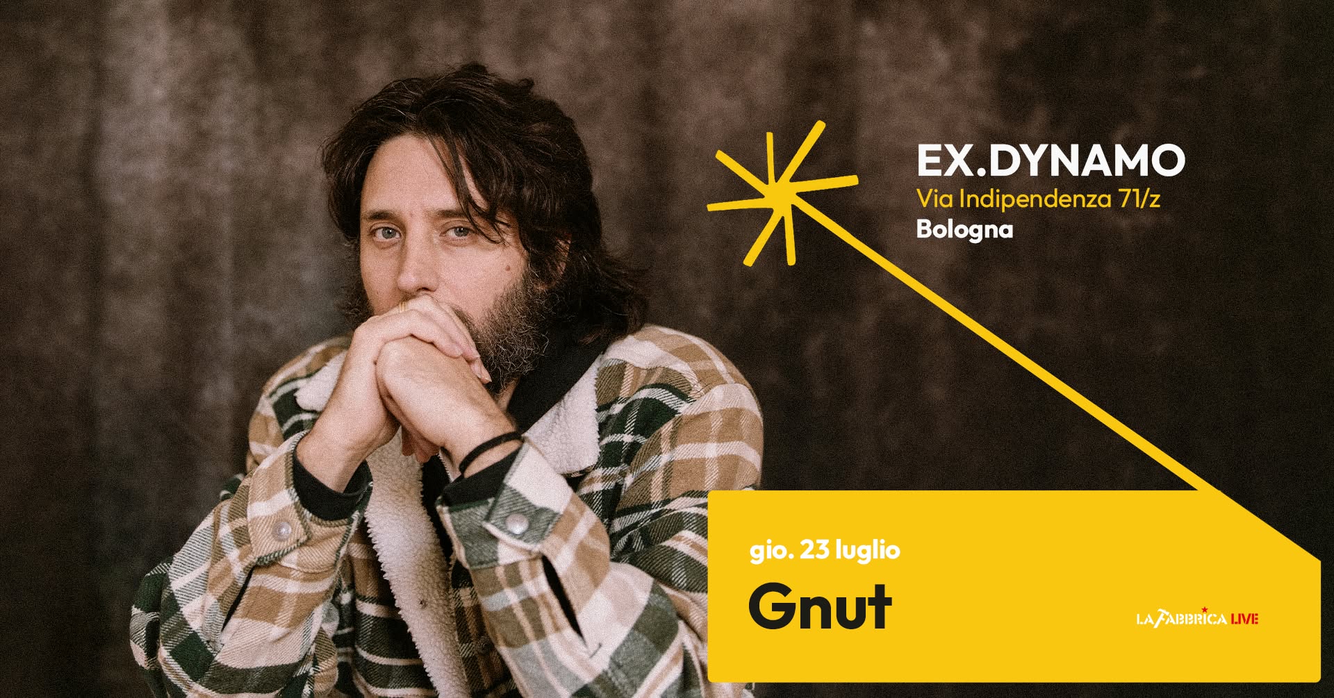 Evento GNUT in concerto a Bologna Locandina GNUT in concerto a Bologna - giovedì 23 luglio ore 21:00 - 23:00