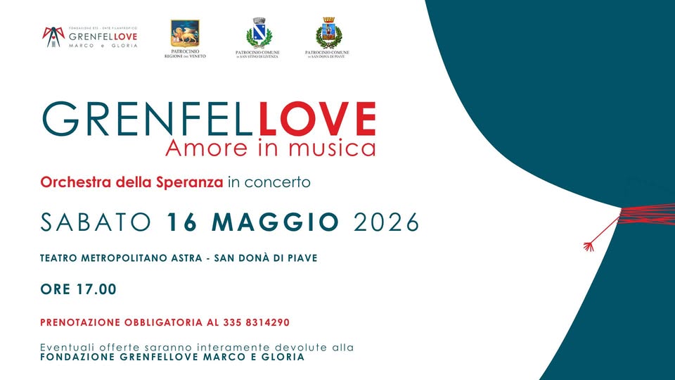 Evento GRENFELLOVE – amore in musica Locandina GRENFELLOVE – amore in musica - sabato 16 maggio ore 17:00 - 19:00