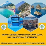 Happy Costiera Amalfitana e non solo: dal 28 Agosto al 3 Settembre a 930,00 Happy Costiera Amalfitana e non solo dal 28 Agosto al 3 Settembre a 930,00 a Capri (NA) il 28 agosto agosto - 3 settembre 2026