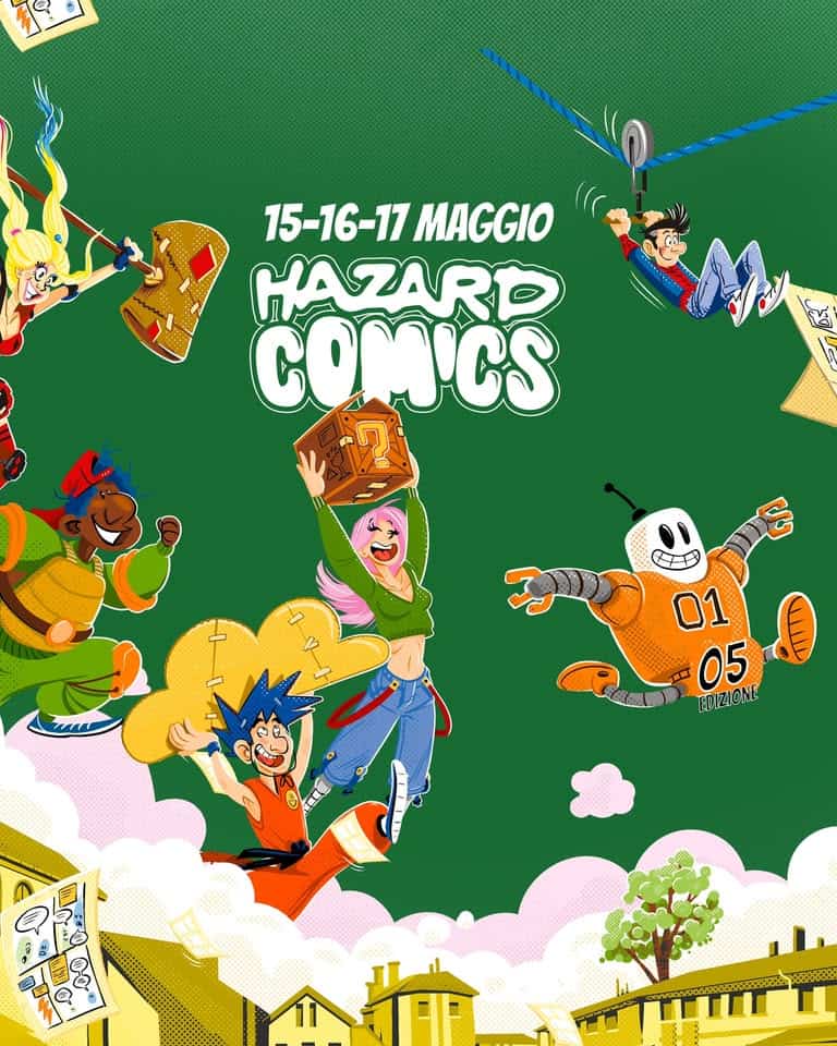 HAZARD COMICS 2026 – 5° Edizione Potrebbe essere un'immagine raffigurante testo