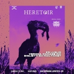 Heretoir @Damage inc, Verona Potrebbe essere un'illustrazione raffigurante avvoltoio e il seguente testo "ነሩ HERETOIR VERONA. 2BLUGLIO VERONA.DAMAGEINC 28 BIGLIETTISU MAIL MAILTICKET BIGL SU DAMAGEXINC_ XINC DAMAGE 23.07.2026 307.2026-SANGOVANILUPATUTO- 2026 SAN LUPATOTO'- VR"
