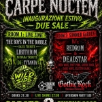 INAUGURAZIONE ESTIVO 2 SALE | CARPE NOCTEM Rock & Metal + Gothic Rock @ Rock’n’Roll Club, RHO! Inaugurazione Estivo 2 Sale Carpe Noctem Rock & Metal Gothic Rock – Rock’n’roll Club, Rho! a Rho (MI) il 6 giugno 2026