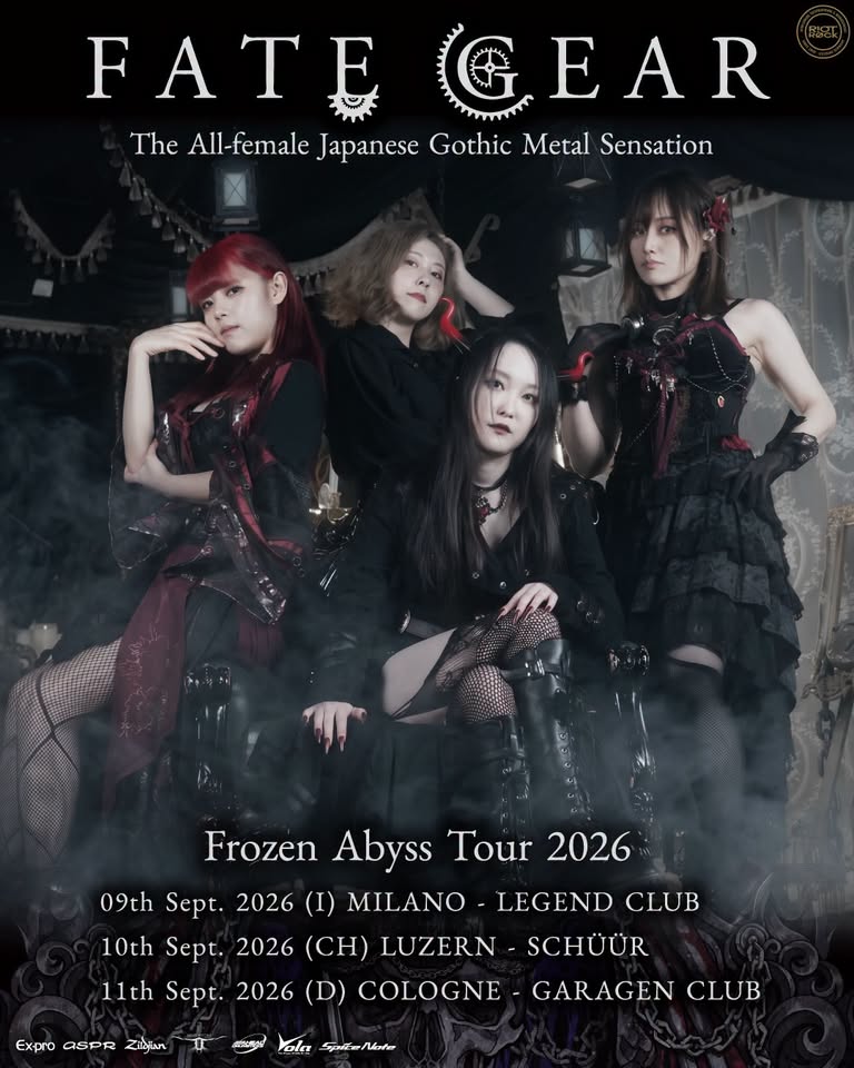 Evento Japanese All – female Gothic Metal – FATE GEAR Locandina Japanese All – female Gothic Metal – FATE GEAR - mercoledì 9 settembre ore 20:00 - 22:00