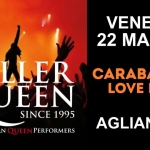 Killer Queen live@Agliana (PT) Potrebbe essere un'immagine raffigurante il seguente testo "31 AYNIEAMANT VENERDI' 22 MAGGIO K KILLER ILLER CARABATTOLE QUEEN UEEN LOVE PARK SINCE 1995 OFFICIAL ITALIAN OFFICIALITALIANQUENPERFORMERS QUEEN PERFORMERS AGLIANA (PT)"