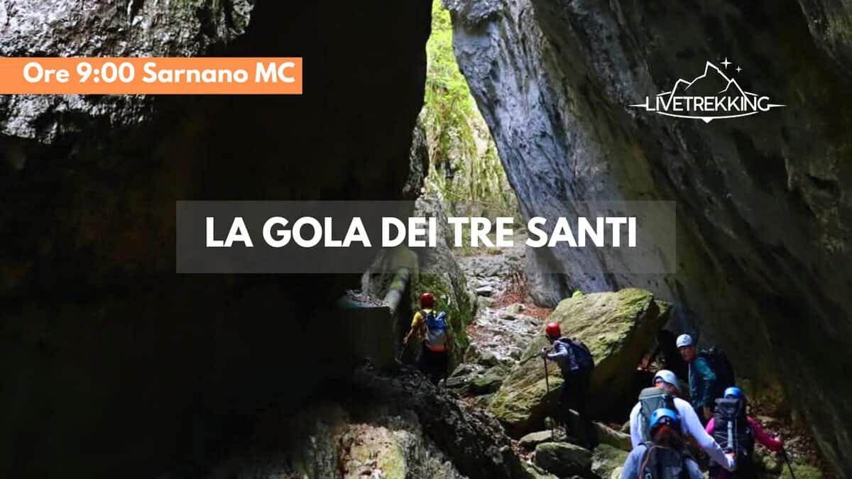 Evento La Gola Dei Tre Santi Locandina La Gola Dei Tre Santi - domenica 24 maggio ore 09:00 - 15:00