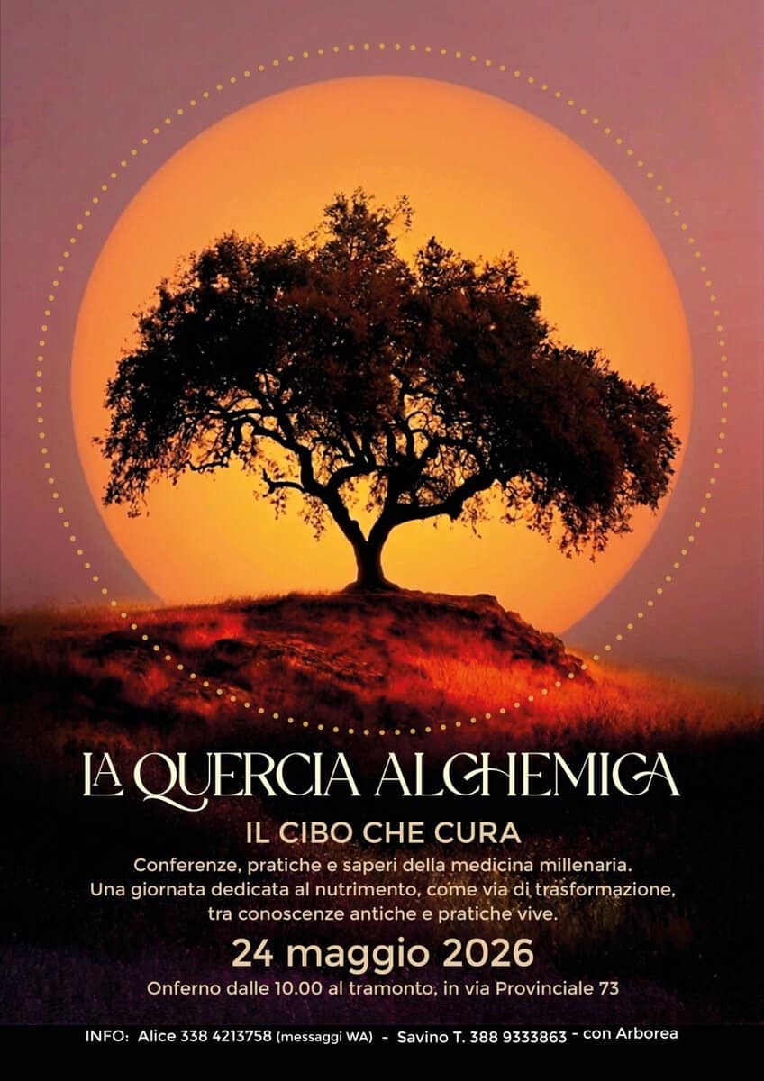 Evento La Quercia Alchemica – Il Cibo che Cura Locandina La Quercia Alchemica – Il Cibo che Cura - domenica 24 maggio ore 09:30 - 11:30