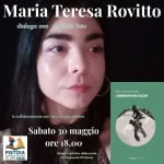 L’aneddoto dei calchi di Maria Teresa Rovitto ed. Terrarossa Potrebbe essere un'immagine raffigurante il seguente testo "Maria Teresa Rovitto dialoga con Roberto frau Maria Teresa Rovitto L'ANEDDOTO L'ANEDDOTODEICALCHI DEI CALCHI In collaborazione con colaborazione.conTeraRossaedizi Terra Rossa edizioni Sabato 30 maggio ore 18,00 PISTOIA CAPITALE ITALIANA DELUIBRO 2026 Libreria glardino delle parole Via Pagliucola 115 Pistoia 김품명장이포 nEoиAaPcoKa"