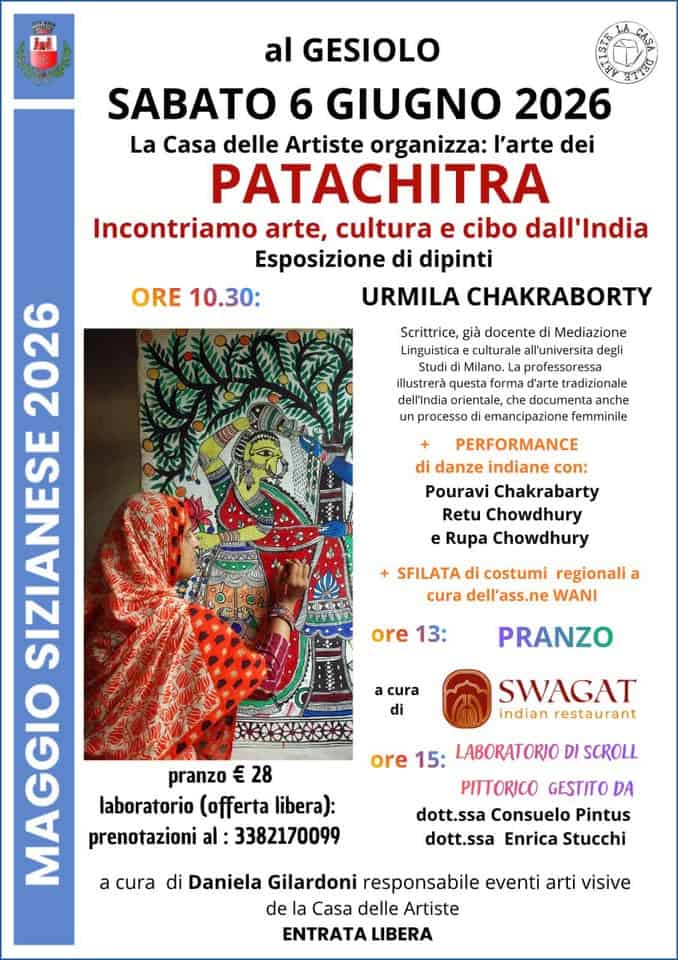 Evento L’arte dei Patachitra a Gesiolo Village Siziano Locandina L’arte dei Patachitra a Gesiolo Village Siziano - sabato 6 giugno ore 10:30 - 17:00