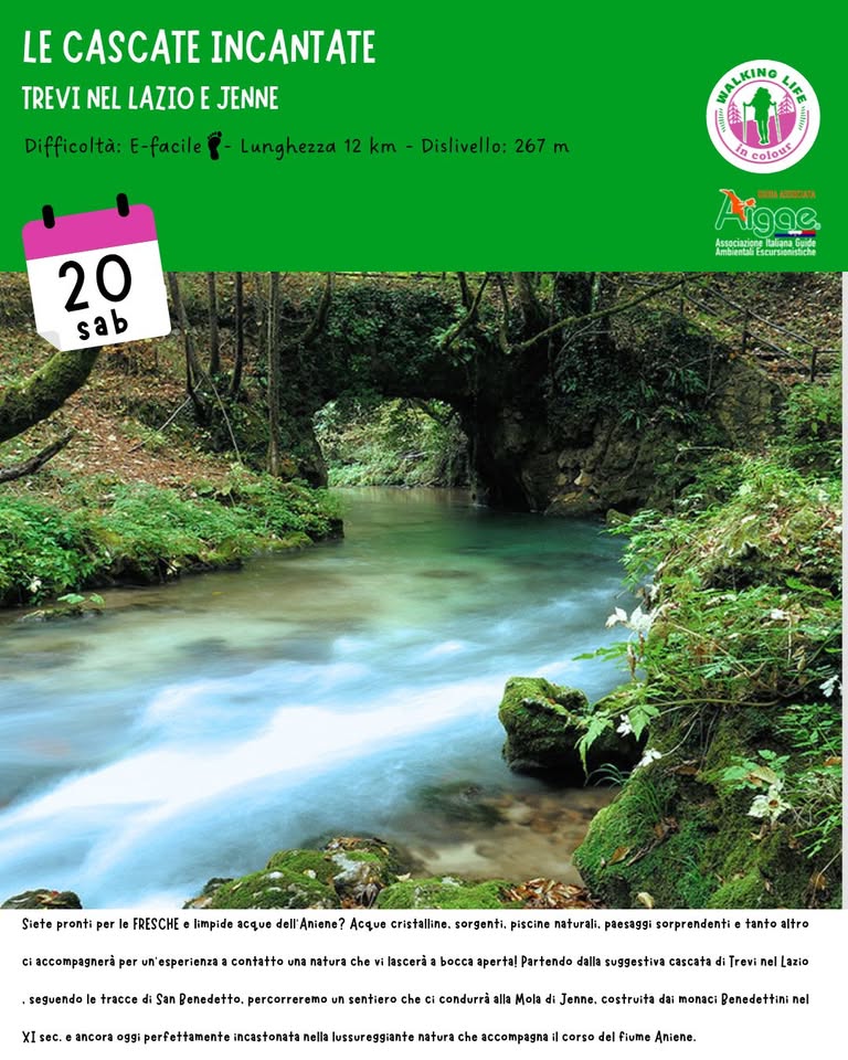 Evento Le Cascate Incantate Trevi Nel Lazio E Jenne Locandina Le Cascate Incantate Trevi Nel Lazio E Jenne - sabato 20 giugno ore 10:00 - 12:00