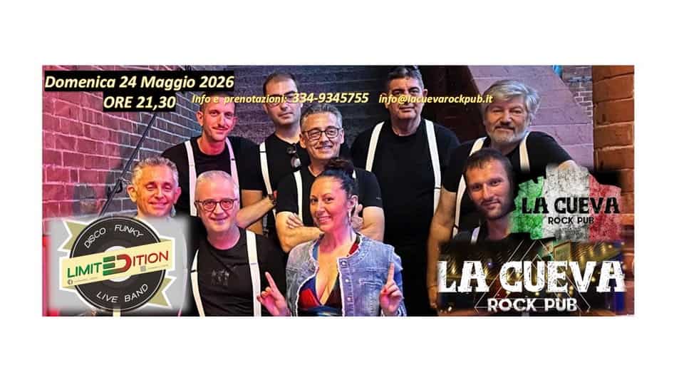 Evento Limitedition – Live In Cueva Rock Pub – Casalbeltrame (No) Locandina Limitedition – Live In Cueva Rock Pub – Casalbeltrame (No) - domenica 24 maggio ore 21:30 - 23:30