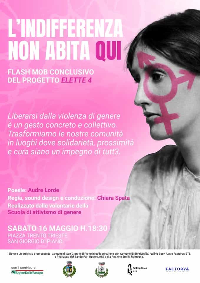 L’INDIFFERENZA NON ABITA QUI Potrebbe essere un contenuto grafico raffigurante testo