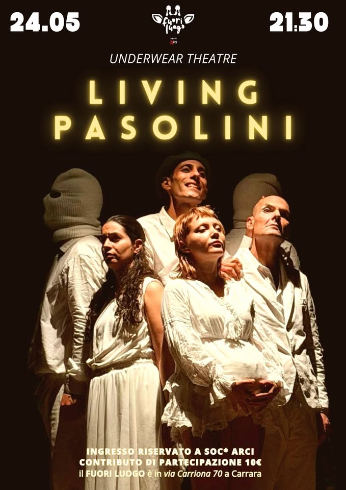 Evento Living Pasolini Locandina Living Pasolini - domenica 24 maggio ore 21:30 - 23:30