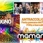 ✌️MAMAMIA IN TOUR a ANTRACCOLI (LU)✌️ Potrebbe essere un contenuto di pop art raffigurante il seguente testo "የትያ 屏 5 GIUGNO D ANTRACCOLI(LU) Festa paesana del Pesce Fritto e Official IYou mamamia"