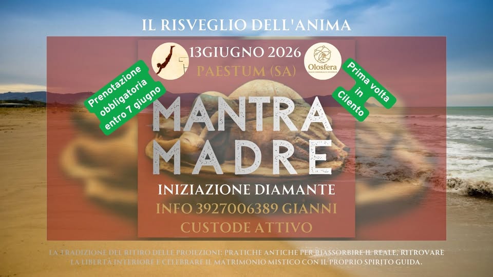 Evento Mantra Madre – Iniziazione Diamante Locandina Mantra Madre – Iniziazione Diamante - sabato 13 giugno ore 08:30 - 18:30