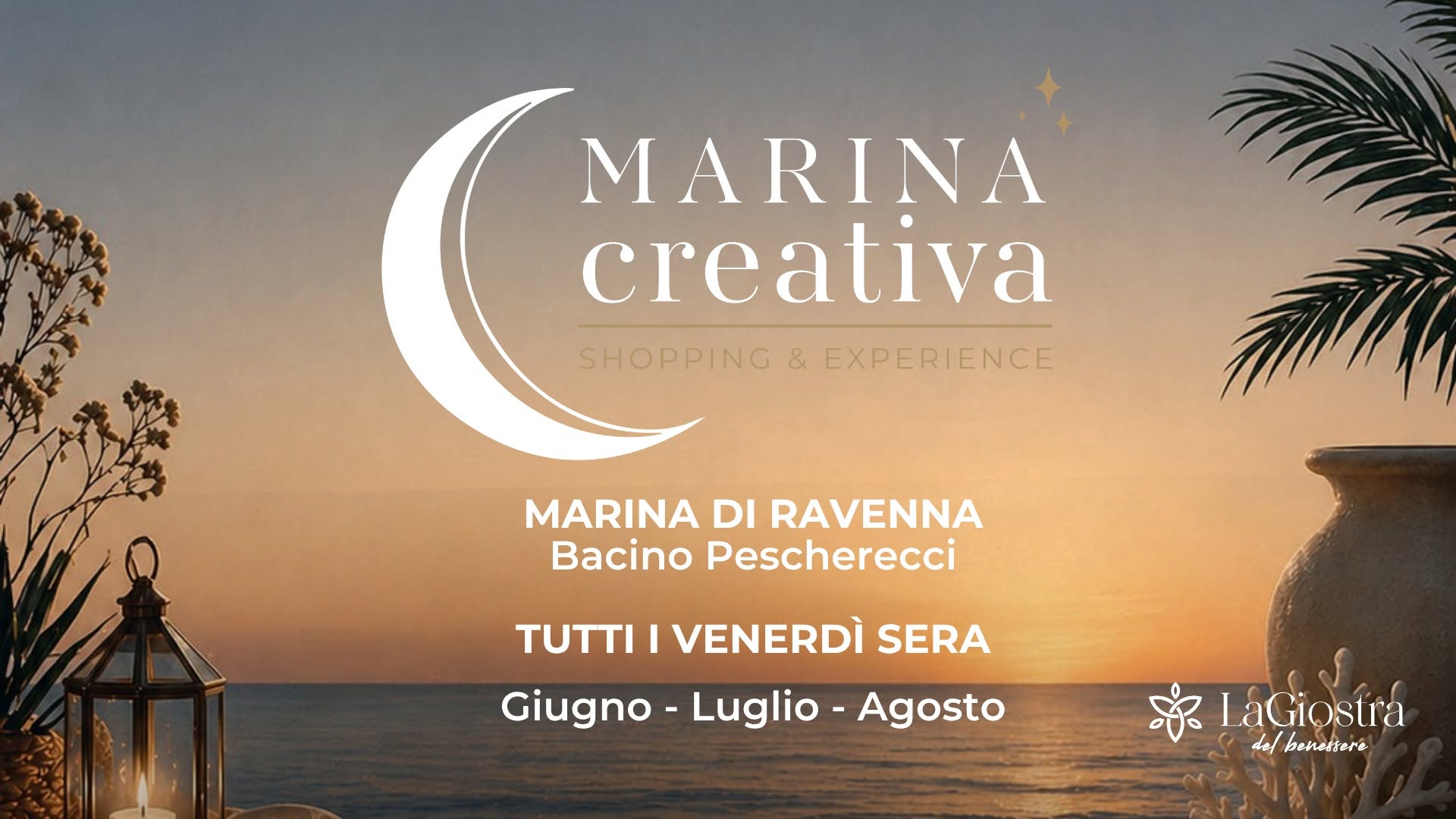 Evento Marina Creativa – tutti i venerdì d’estate Locandina Marina Creativa – tutti i venerdì d’estate - da venerdì 12 giugno - venerdì 28 agosto 2026 ore 19:00 ore 23:45