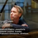 Maurizio Baglini, Simone Lonardi e Francesco Ommassini in concerto – OPV 60 Potrebbe essere un'immagine raffigurante tromba, pianoforte e il seguente testo "60 a Stagione Concertistica 2025 26 Giovedì 7 maggio ore 20.45 Padova Auditorium Pollini Maurizio Baglini, pianoforte Simone Lonardi, tromba Francesco Ommassini, direttore"