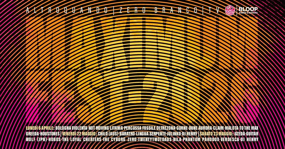 Evento Maximum Festival 22 23 Maggio Guitar Wolf Uzeda Child Hobos Organ The Loyal Cheaters E Molti Altri Locandina Maximum Festival 22 23 Maggio Guitar Wolf Uzeda Child Hobos Organ The Loyal Cheaters E Molti Altri - da venerdì 22 maggio - domenica 24 maggio 2026 ore 18:00 ore 02:00