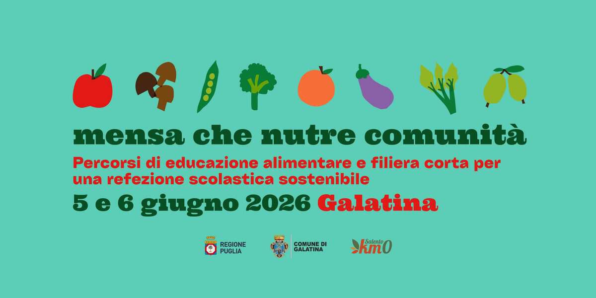 Evento Mensa che nutre comunità. Percorsi di educazione alimentare e filiera corta Locandina Mensa che nutre comunità. Percorsi di educazione alimentare e filiera corta - sabato 6 giugno ore 10:00 - 12:00