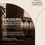 Potrebbe essere un'immagine raffigurante il seguente testo "10 GIUGNO 2026 18:00 - -24:00 m SCUDERIE CORONINI LOUNGE BAR. LCUINGEBAR-PARCA.CORCKIMICRCIER PARCO CORONINI CRONBERG INAUGURA IL NUOVO SPAZIO IMMERSIVO DI GORIZIA UN' OASIDI REI AX, MUSICAEAPERITIVI, MUSICA EAPERITIVI. गगाठि 事 TRA TRAVERDEEATMOSFERA VERDE TRAVERDEE E ATMOSFERA MUSICA DI ACCOMPAGNAMENTO: FRANCESCO TORRE & KARMINE EMME INGRESSOL IBERO DRESSCODE SMART ELECANT APERICENA GRILLB SO SOLOSUPRENOTAZONEAL ZONEA OSUPRENO 335 6293250 629 wialeXSietemore14,GorziaGO Gonz eXXSetembre14 GO Concept CanceptoyVivace vivace Media Mediapartne MediapartnerNewDrop art tner NewDrop"