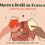 Mercoledì in Frasca – Aperitivo in Giardino, Ponzano Veneto, TV Potrebbe essere un contenuto grafico raffigurante il seguente testo "Mercoledì in Frasca L'APERITIVO DEL MERCOLEDÌ از ค il la latrasca CON CONCUCINA CUCINA DJ SET TUTTI I MERCOLEDÌ DALLE ORE 19:00"
