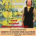Mostra Luce e Colori dell’Impressionismo Potrebbe essere un'immagine raffigurante il seguente testo "CITTÀ NOALE ASSESSORATO ALLA CULTURA EUGENIO BERTIN a0P Luce e Colori dell'ı 'Impressionismo INAUGURAZIONE SABATO 13 GIUGNO 2026 ALLE 18:30 PRESENTAZIONE PROF.SSA LIDIA MAZZETTO NOALE PALAZZO DELLA LOGGIA DAL 13 AL 28 GIUGNO 2026 ORARI: ORARITUTTII TUTTII IGIORNI DALLE 16:00 ALLE 19:30 GIOVED:/SABATO/DOMENICA10 GIOVEDISABATOIDOMENICA10-230 16:00 19:30 12:30 PER INFORMAZIONI: EUGENIO BERTIN 335/5424860 MAIL TAILEUGENIOBERTIN@CMAILCOM"