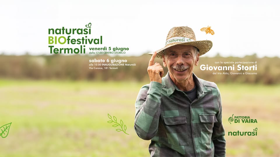 Evento NaturaSì BIOFestival Termoli Locandina NaturaSì BIOFestival Termoli - venerdì 5 giugno ore 17:00 - 23:00