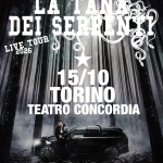 NERISSIMA SERPE / LA TANA DEL SERPENTE Live Tour 2026 Nerissima Serpe – La Tana Del Serpente Live Tour 2026 a Venaria Reale (TO) il 15 ottobre 2026