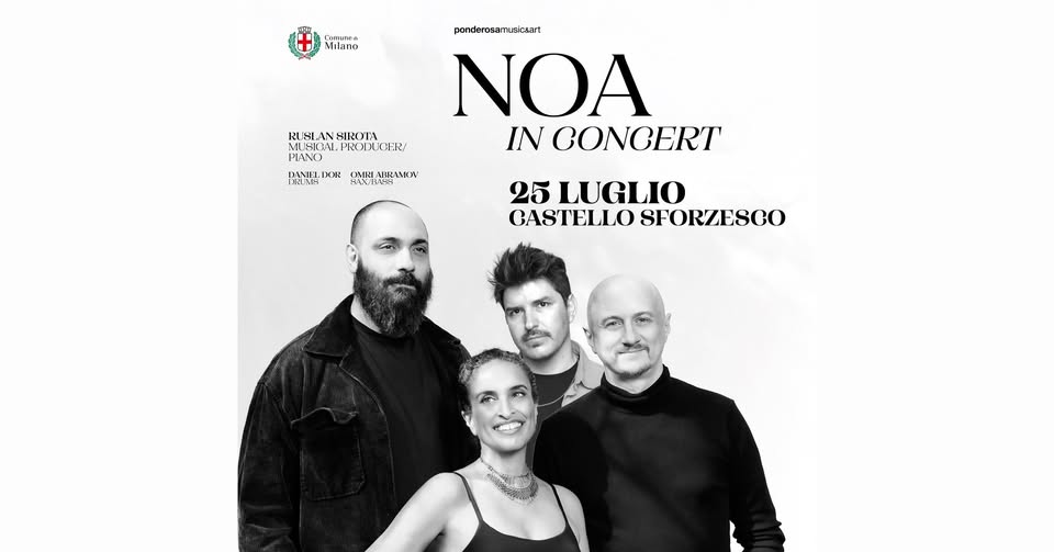 Evento Noa Locandina Noa - sabato 25 luglio ore 21:00 - 23:00