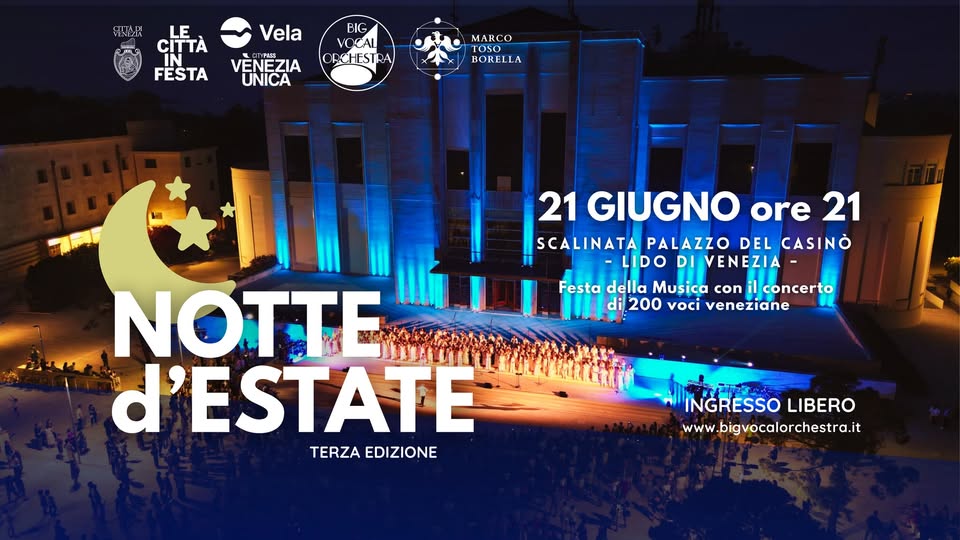 Evento Notte d’Estate – terza edizione Locandina Notte d’Estate – terza edizione - domenica 21 giugno ore 21:00 - 23:00