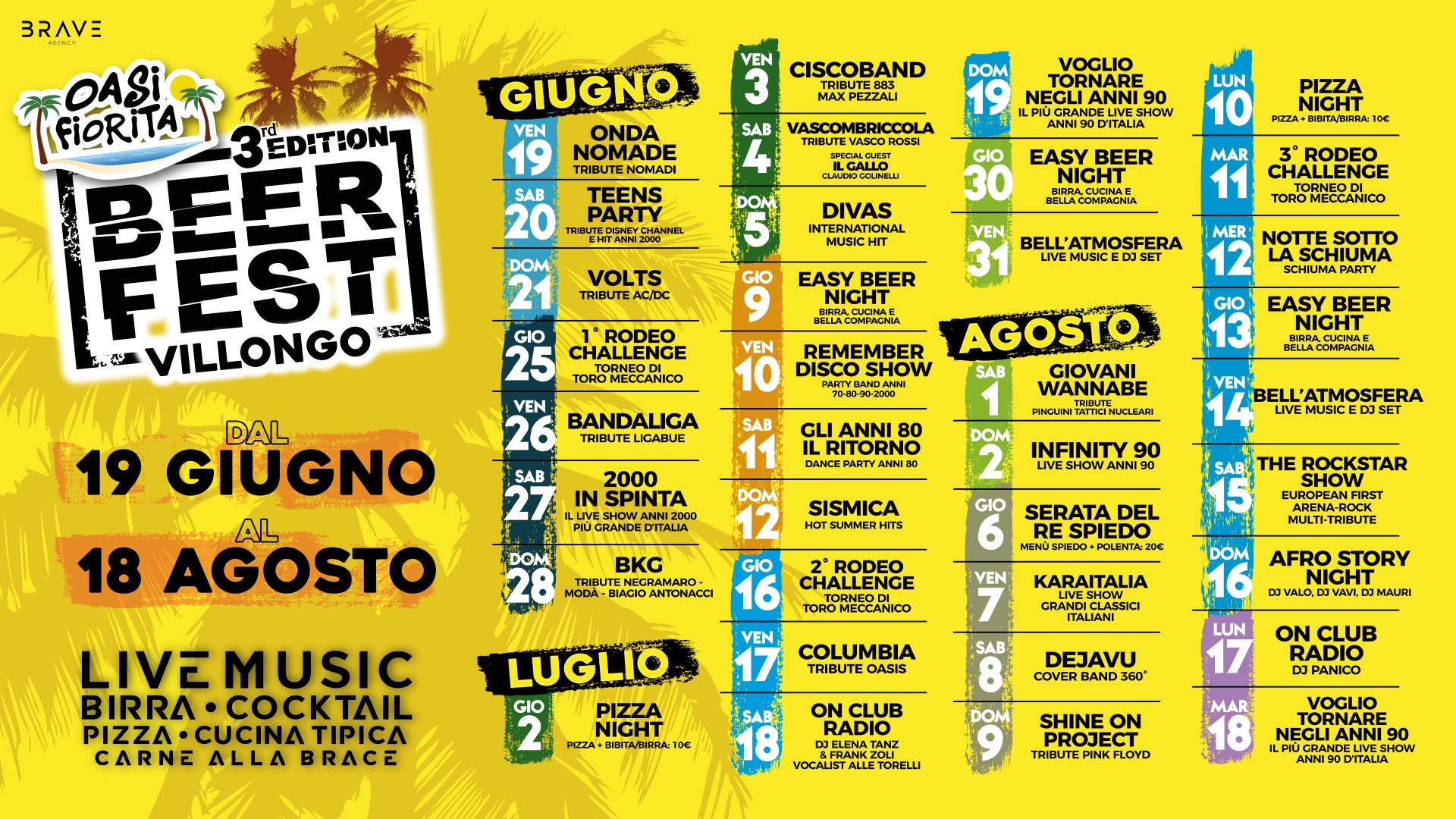 Evento Oasi Fiorita Beer Fest – Villongo (Bg) Locandina Oasi Fiorita Beer Fest – Villongo (Bg) - venerdì 19 giugno ore 00:00 - 02:00
