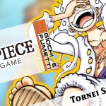 One Piece Card Game – Tornei settimanali e Campionato AM 2° stagione! Potrebbe essere un disegno raffigurante il seguente testo "IFUMETTI AMEUGETY ಎಡ್ಿ GJ ONE CARD PIECE GAME TTI TORNEI SETTIMANALI SETTIMANALI"