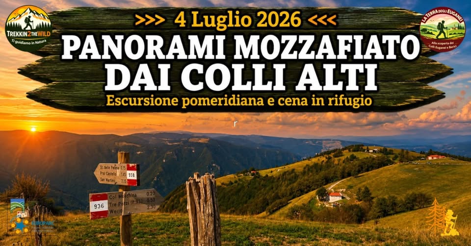 Evento Panorami mozzafiato dai Colli Alti Locandina Panorami mozzafiato dai Colli Alti - sabato 4 luglio ore 13:30 - 19:00