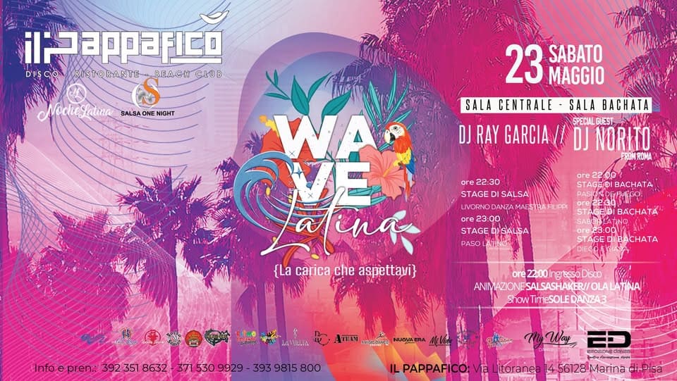 Evento Pappafico Salsa e Bachata Party Locandina Pappafico Salsa e Bachata Party - sabato 23 maggio ore 21:45 - 23:45