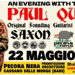 Paul Quinn (Saxon) Gb With Harrison Young Live Show @Pecora Nera a Cassano delle Murge (BA) il 22 maggio 2026