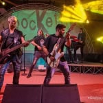 Pink Devil Barengo No-RocKetti band Live Potrebbe essere un'immagine raffigurante chitarra e testo
