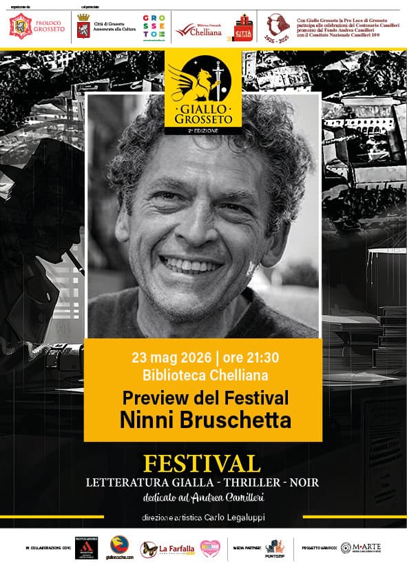 📚✨ Preview del Festival ✨📚 Giallo Grosseto Potrebbe essere un'immagine raffigurante testo