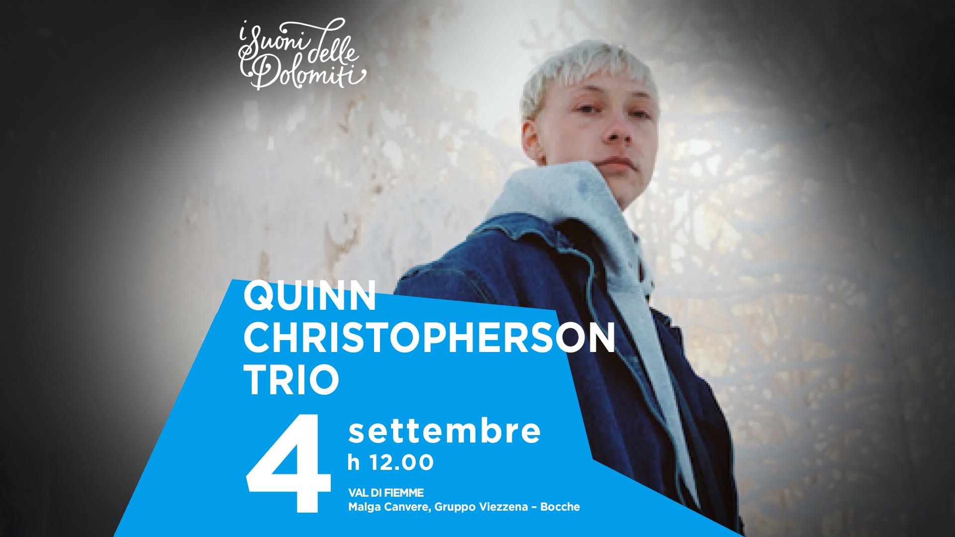 Evento Quinn Christopherson Trio Locandina Quinn Christopherson Trio - venerdì 4 settembre ore 12:00 - 14:00