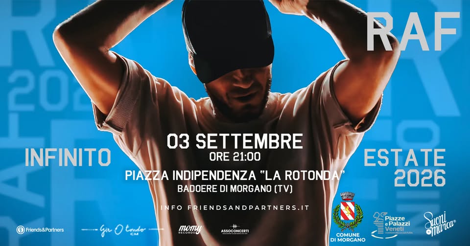 Evento RAF Badoere di Morgano (TV) Locandina RAF Badoere di Morgano (TV) - giovedì 3 settembre ore 19:00 - 21:00