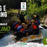 Rafting&Trekking Experience: Quattro giorni nel Parco Nazionale del Pollino Potrebbe essere un'immagine raffigurante kayak e il seguente testo "BIACCO 。家限 N PTm RAFTING E TREKKING PARCO NAZIONALE DEL POLLINO 19ge 30 LUGLIO 2 AGOSTO"