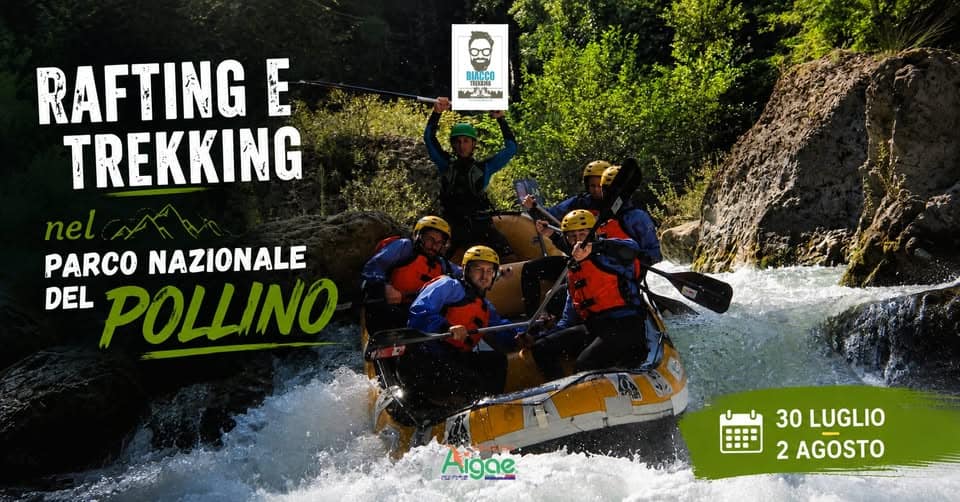 Evento Rafting&Trekking Experience Quattro giorni nel Parco Nazionale del Pollino Locandina Rafting&Trekking Experience Quattro giorni nel Parco Nazionale del Pollino - da giovedì 30 luglio - domenica 2 agosto 2026 ore 09:00 ore 15:00