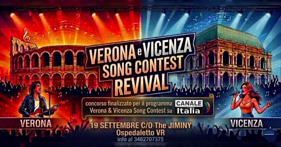 Evento Revival Of Verona & Vicenza Song Contest Locandina Revival Of Verona & Vicenza Song Contest - sabato 19 settembre ore 20:00 - 22:00