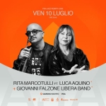RITA MARCOTULLI + FALZONE LIBERA BAND // PISA JAZZ REBIRTH 26 Potrebbe essere un contenuto grafico raffigurante una o più persone e il seguente testo "PISAJAZZ PISAJAZZREBIRTH2025 VEN10LUGLIO ZZ REBIRT 2026 PISA VEN 10LUGLIO ORE ORE20:45 告 RITA MARCOTULLI FT. LUCAACQUINO" GIOVANNI FALZONE LIBERA BAND' GIARDINOSCOTTO-PISA PISA"