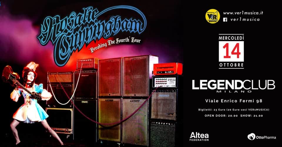 Evento Rosalie Cunningham In Tour Locandina Rosalie Cunningham In Tour - mercoledì 14 ottobre ore 21:00 - 00:00