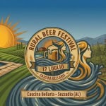 Rural Beer Festival 2026 Potrebbe essere un'immagine raffigurante il seguente testo "LA A RURAL BEER FESTIVAL ESTIT 祭 1 12 LUGLIO لحله الرة CASCINA BELLARIA a Cascina Bellaria Sezzadio (AL)"