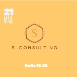 S-CONSULTING – Presentazione Azienda Potrebbe essere un contenuto grafico raffigurante il seguente testo "20 21 MA. S S-CONSULTING Dalle Dalle19.30 19.30"
