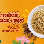 Sagra degli Arrosticini e della Cacio & Pepe ✦ Cassano Magnago Potrebbe essere un'immagine raffigurante pasta e il seguente testo "SAGRA DEGLI DEGLI/Ar Arrosticini della cacio e pepe 29-30-31 AREA FESTE CASSANO MAGGIO MAGNAGO ()"
