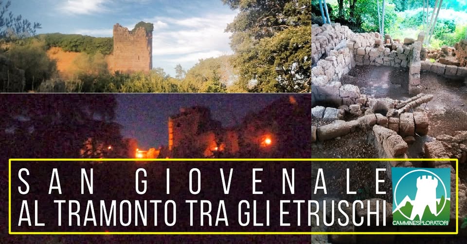 Evento San Giovenale al Tramonto tra gli Etruschi Locandina San Giovenale al Tramonto tra gli Etruschi - sabato 4 luglio ore 17:30 - 19:30